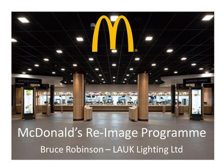 McDonald’s Re-Image Programme