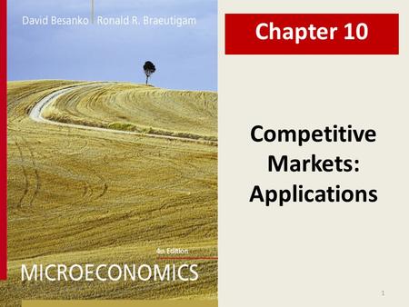 Markets: Applications