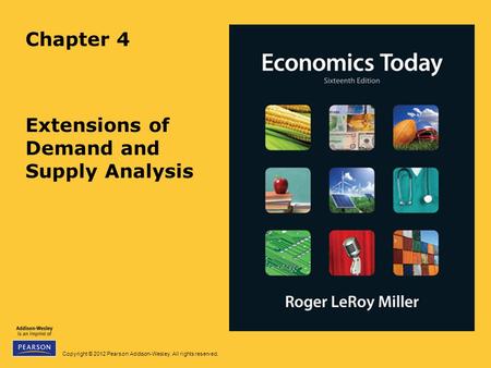 Extensions of Demand and Supply Analysis
