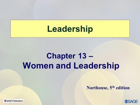 Leadership Women and Leadership
