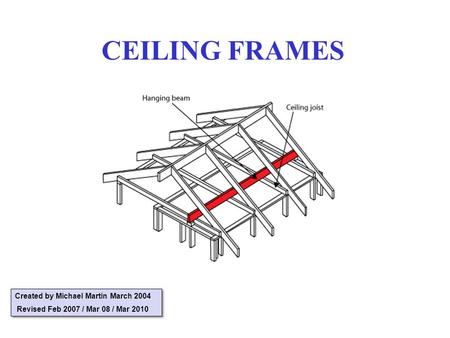 CEILING FRAMES Created by Michael Martin March 2004