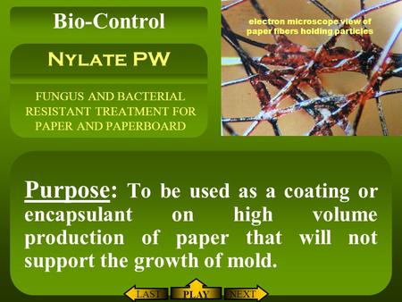 FUNGUS AND BACTERIAL RESISTANT TREATMENT FOR PAPER AND PAPERBOARD