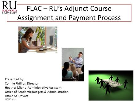 FLAC – RU’s Adjunct Course Assignment and Payment Process