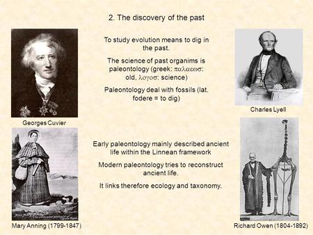 2. The discovery of the past
