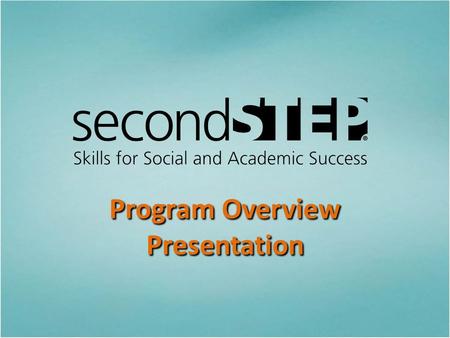 Program Overview Presentation