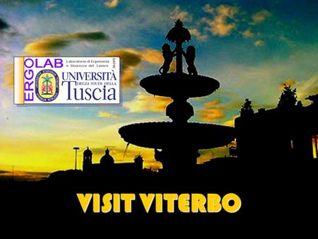 VISIT VITERBO. The ancient city of Viterbo is located about 80 km northwest of Rome, between the lakes of Bolsena and Vico. DISTANCE FROM VITERBO: Milano.