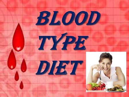 Blood type diet. A chemical reaction occurs between your blood and the foods you eat. This reaction is part of your genetic inheritance. This reaction.