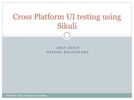 Cross Platform UI testing using Sikuli