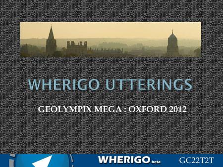 GEOLYMPIX MEGA : OXFORD 2012