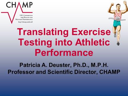 Translating Exercise Testing into Athletic Performance