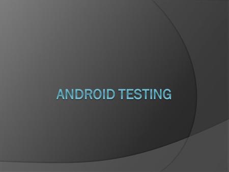 Content Testing In Eclipse, with ADT  Android Testing Framework