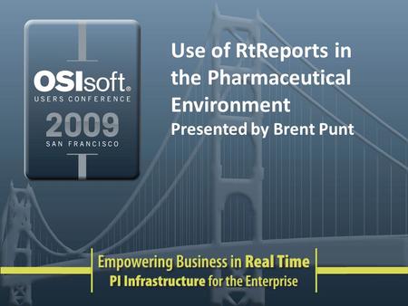 Use of RtReports in the Pharmaceutical Environment