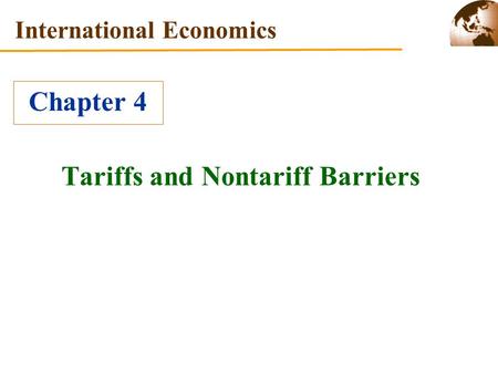 Tariffs and Nontariff Barriers