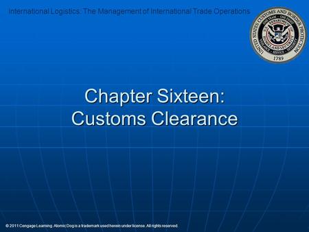 Chapter Sixteen: Customs Clearance