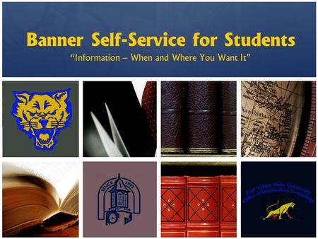 Banner Self-Service for Students