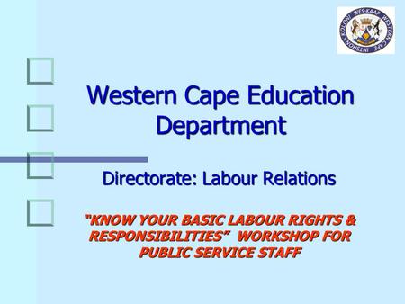 Western Cape Education Department
