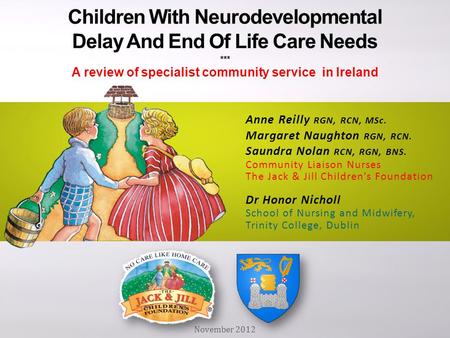 Children With Neurodevelopmental Delay And End Of Life Care Needs