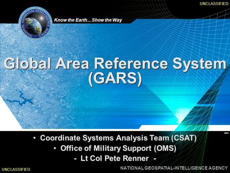 Global Area Reference System (GARS)