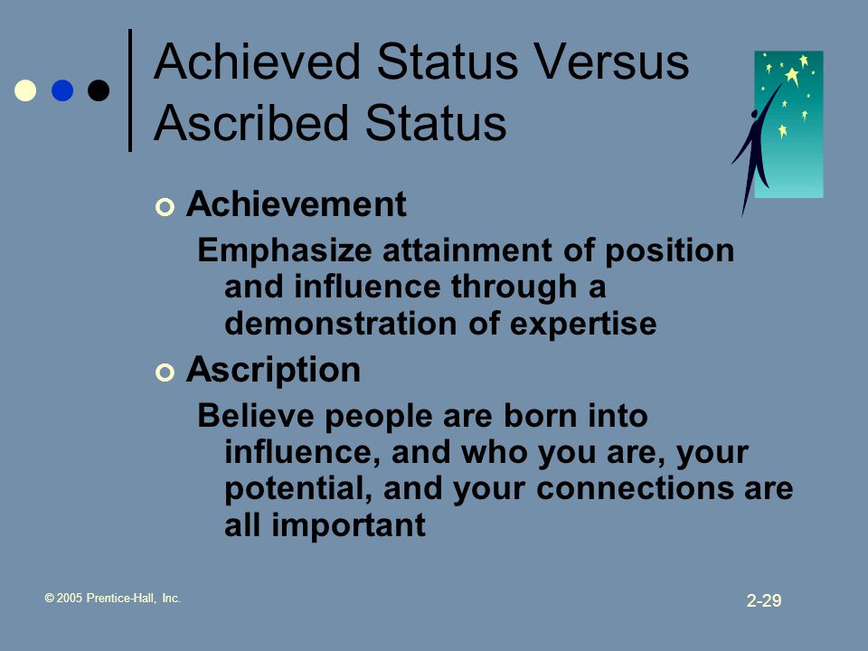 ascribed and achieved status