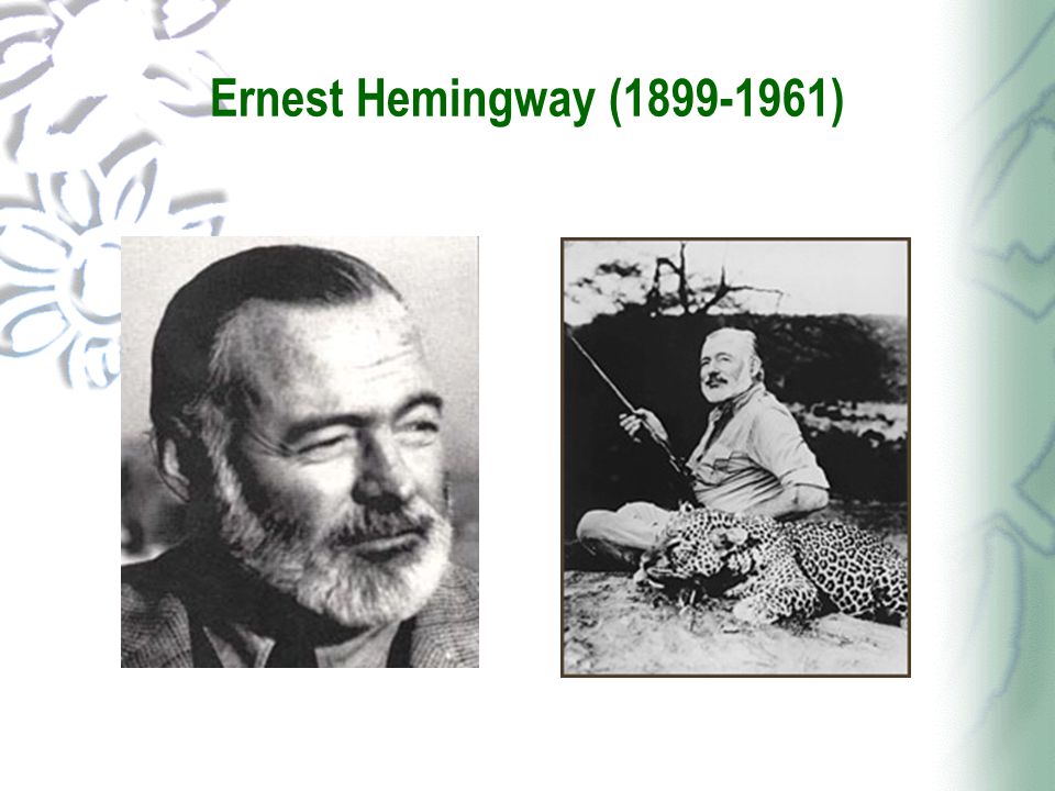 Tập Truyện Ngắn Thế Giới - Tuyết trên đỉnh Kilimanjaro Ernest+Hemingway+%281899-1961%29