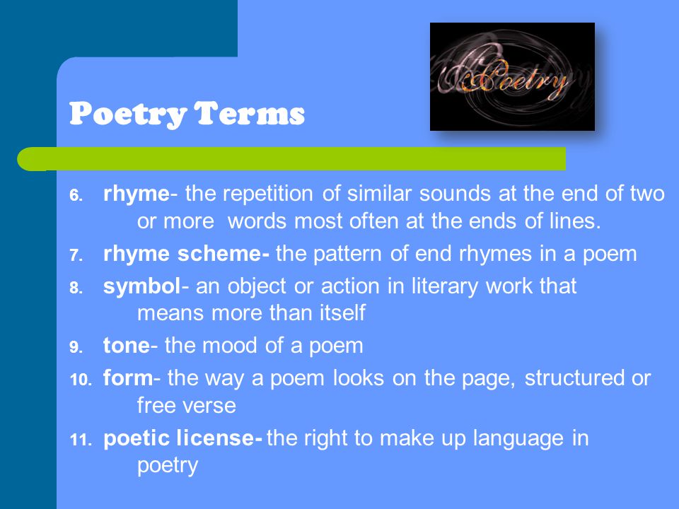 Poetic License Examples Poetic License Examples