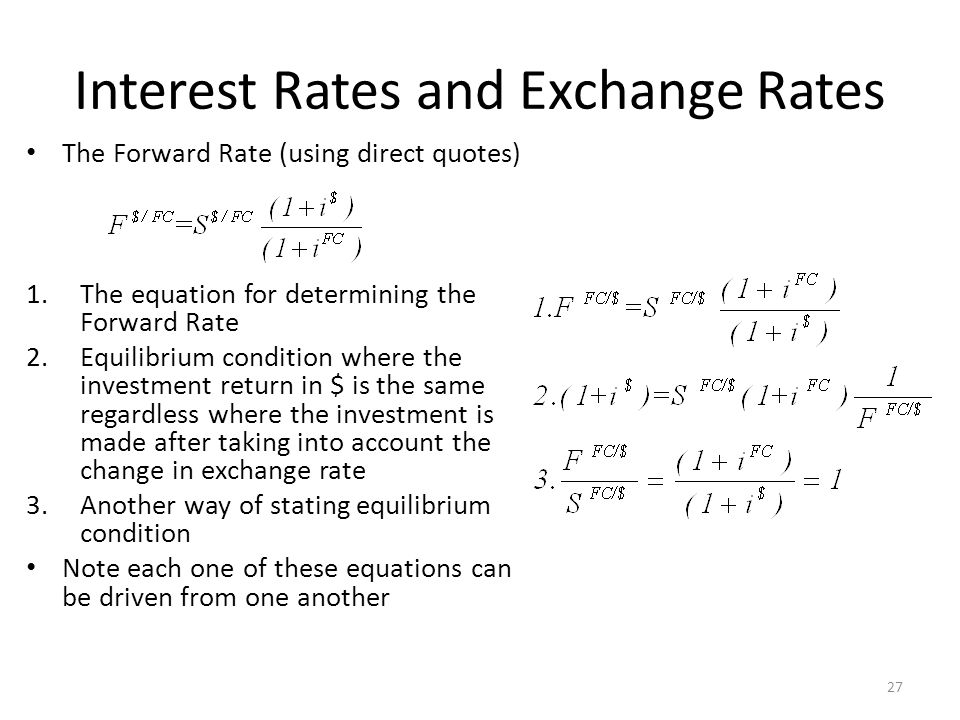 Interest rate differential forex formula