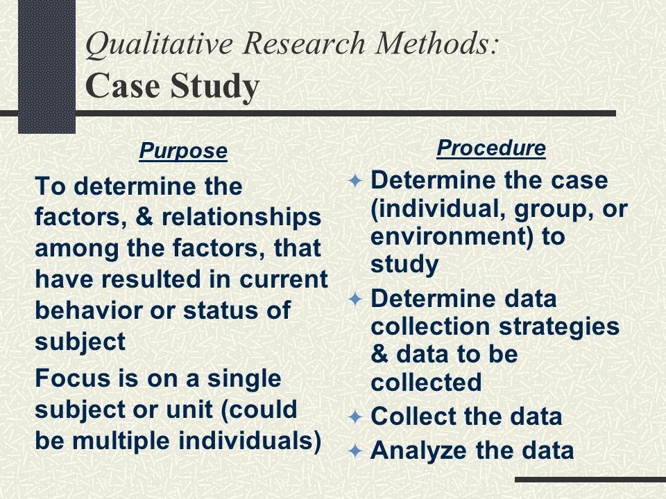 case study of research methodology