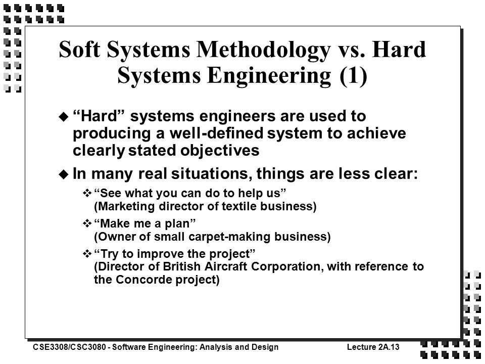 Peter checkland soft systems thinking