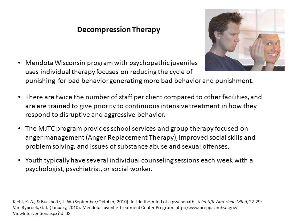 Image result for what is decompression therapy for psychopaths