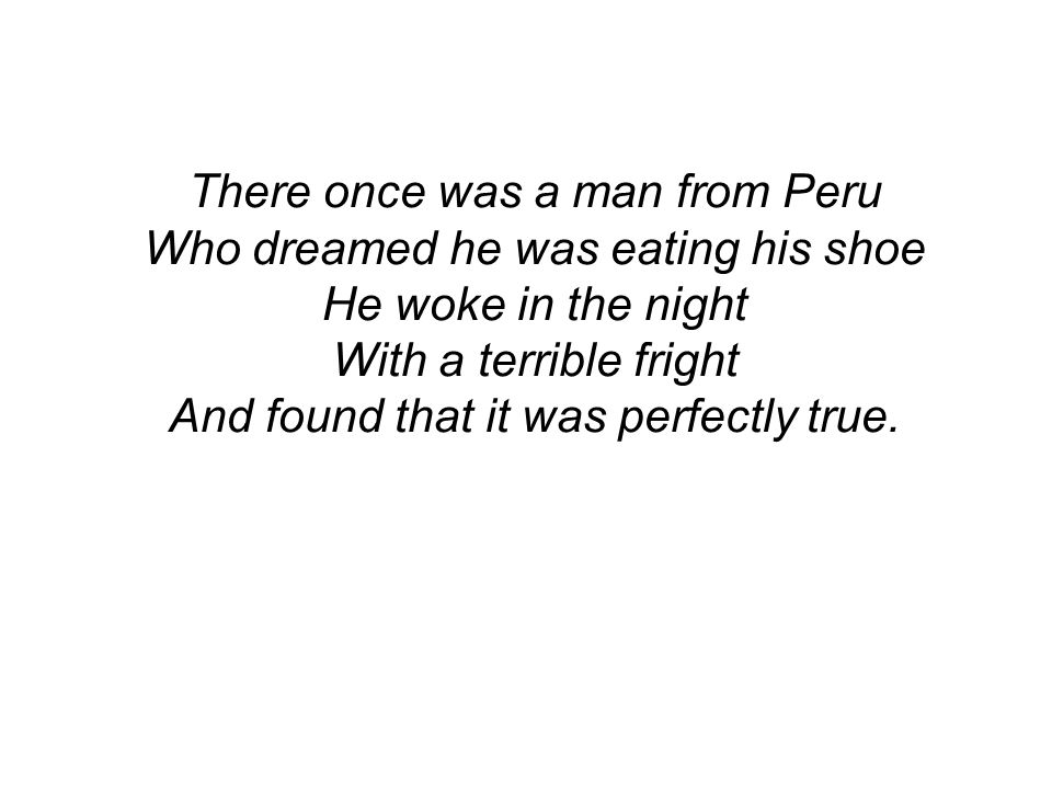 There Once Was A Man From Peru 108
