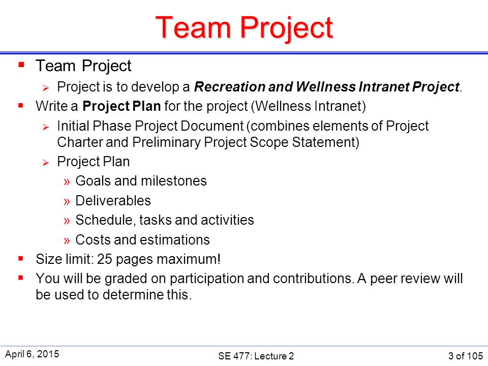 Recreation And Wellness Intranet Project Gantt Chart