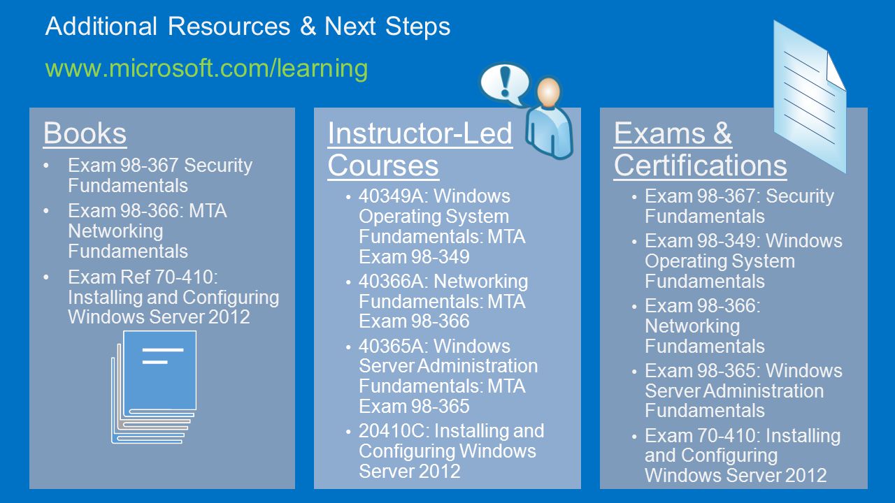 Exam 98-349 MTA Windows Operating System Fundamentals