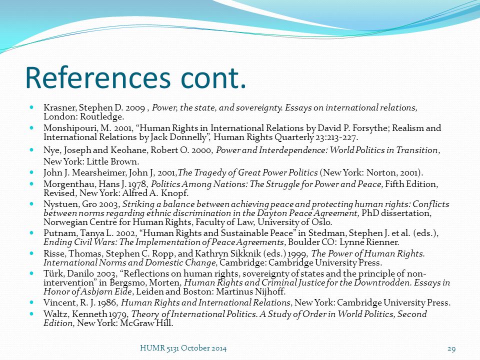 Realism and International Relations - Assets