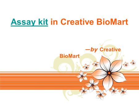Page 1 Assay kitAssay kit in Creative BioMart —by Creative BioMart.