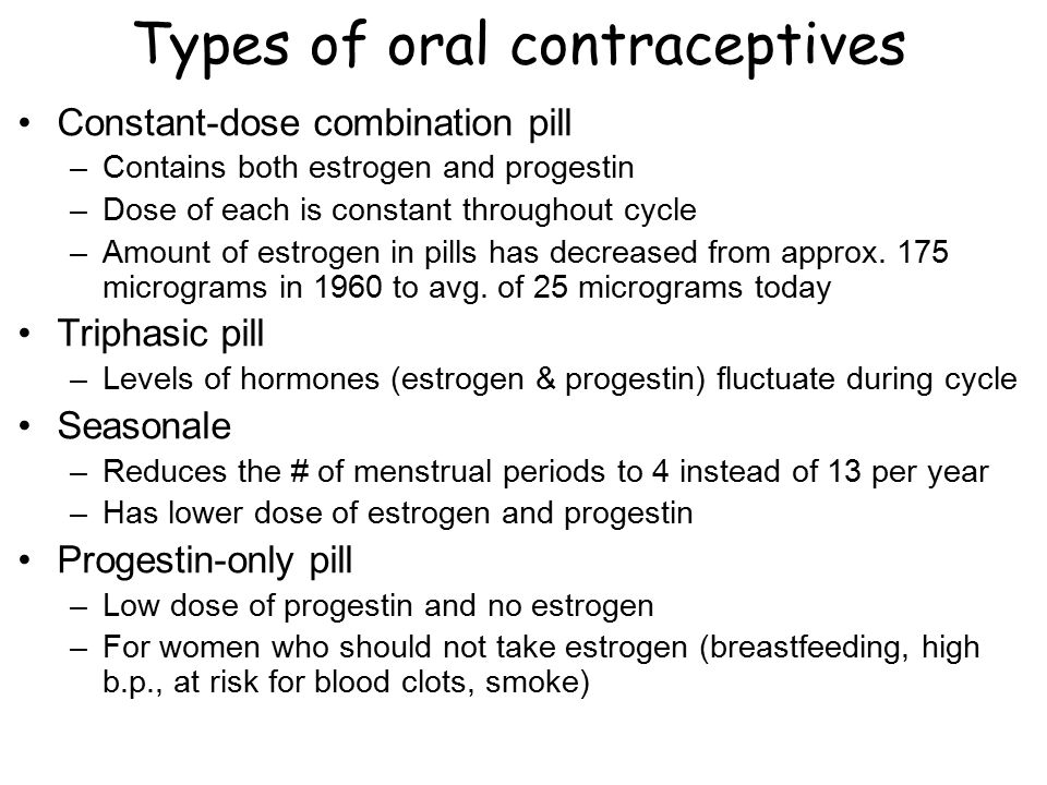 Oral Contraceptive Types 76