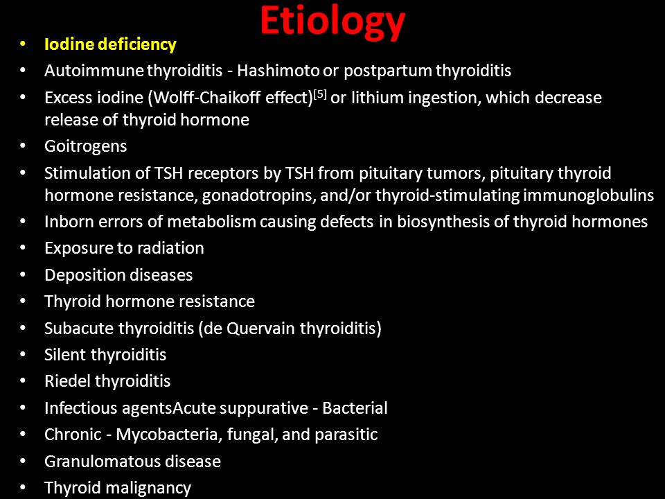 Iodine deficiency