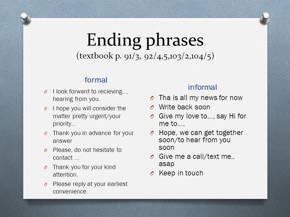 Formal Letter Closing Phrases from slideplayer.com