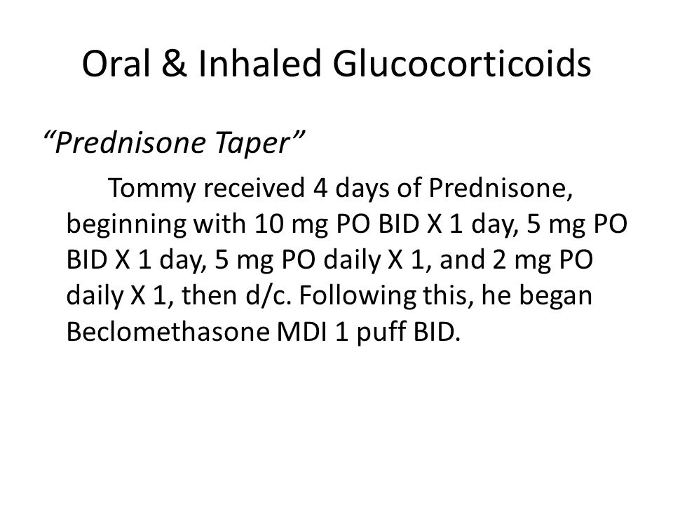 Oral Glucocorticoid 80