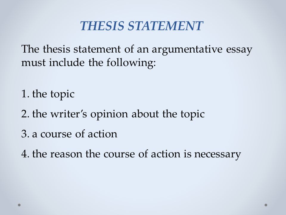 thesis statement for an interview essay