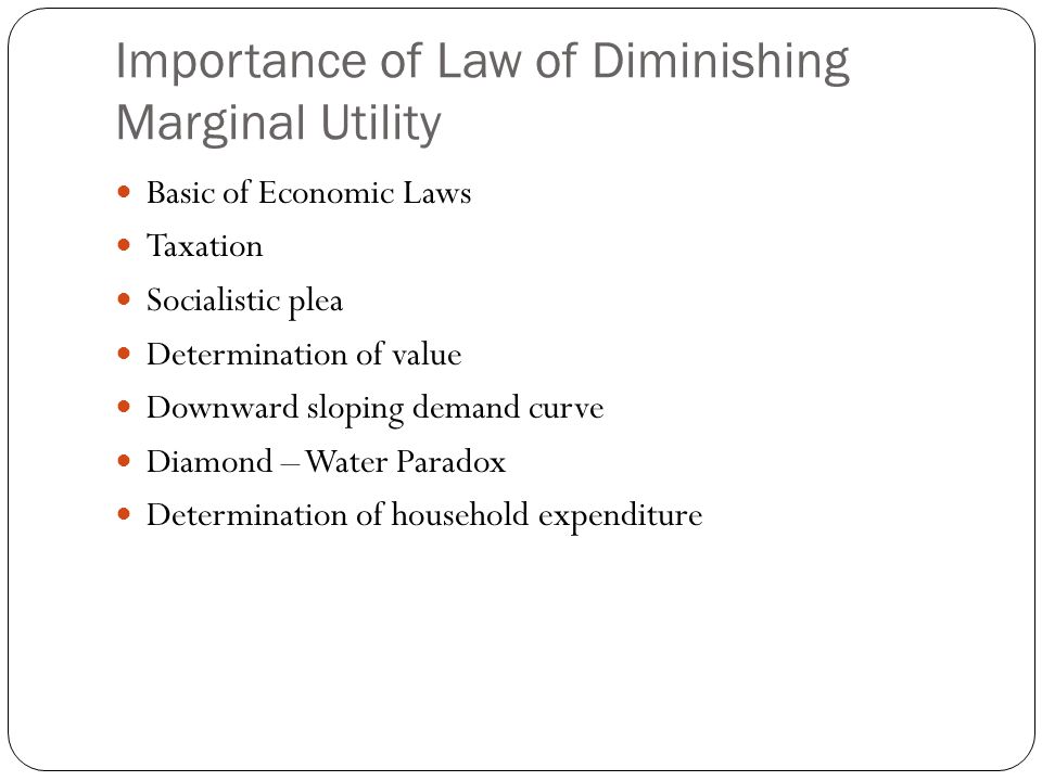 explain the law of diminishing marginal returns