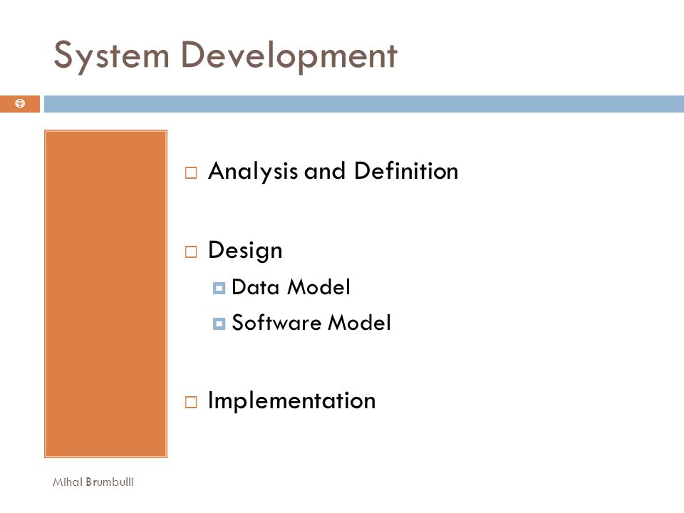 Information System Analysis, Design and Implementation