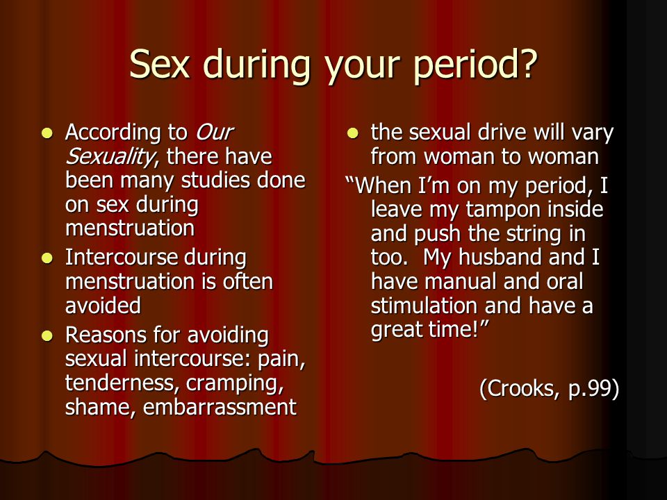 Sex During Period 31