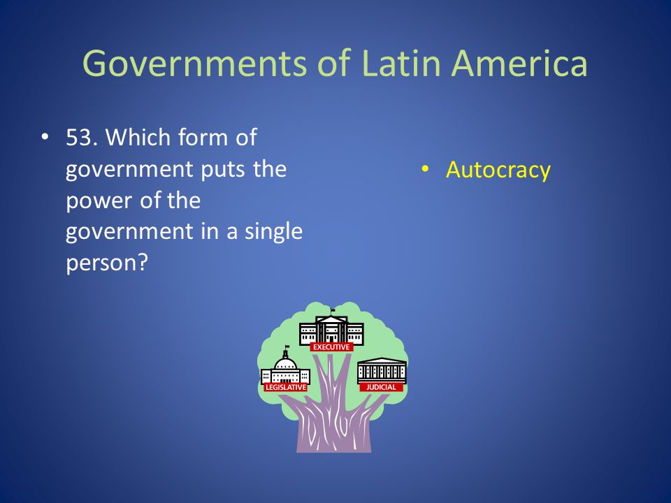 Governments In Latin America 112