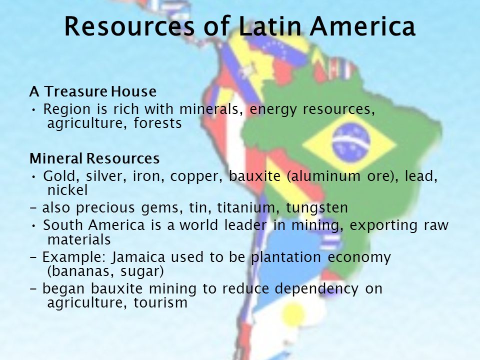Resources In Latin America 26