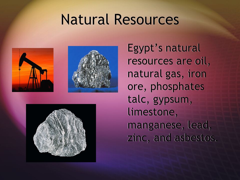 Natural Resources Of Egypt 116