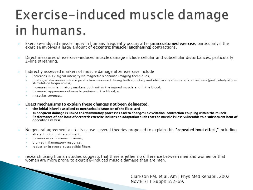 Exercise Induced Muscle Damage 16