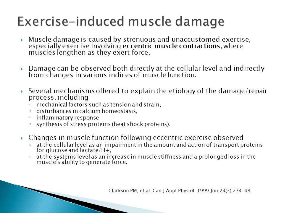 Exercise Induced Muscle Damage 64