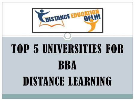Top 5 Universities for BBA Distance Learning