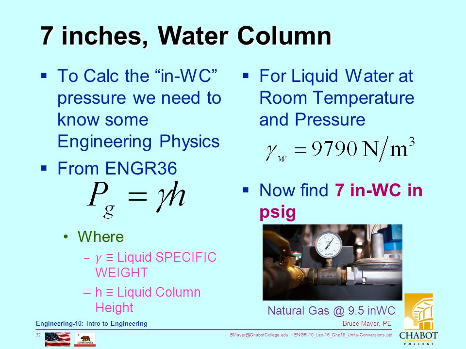 Sks Gas Valve Natural Gas Pressure Inches Water Column