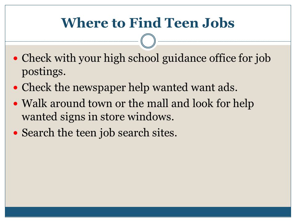 Help Tutoring Typical Teen Job 30